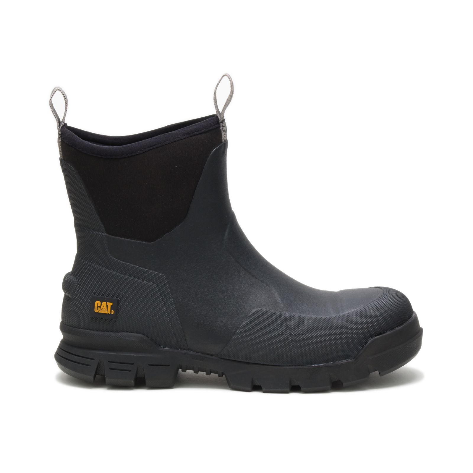 Caterpillar Stormers 6" Philippines - Mens Rubber Boots - Black 82436IOQN